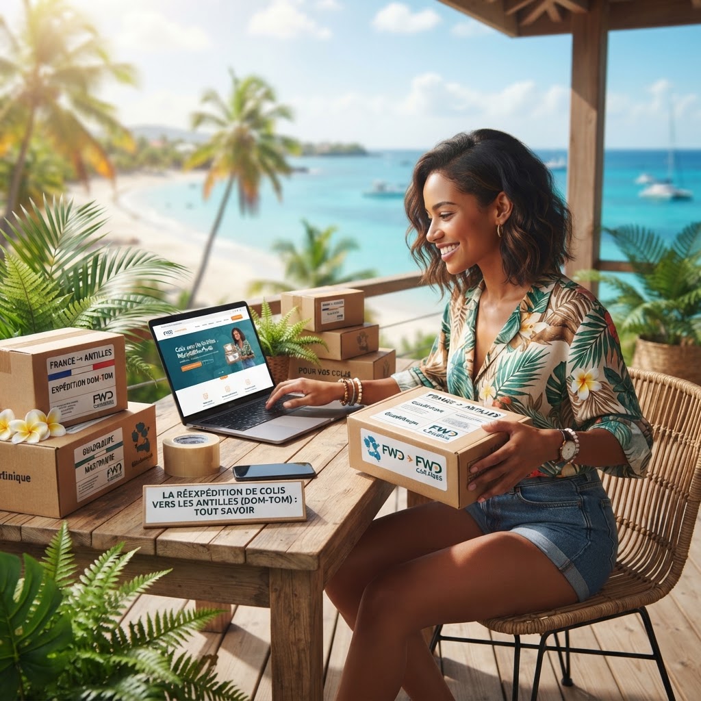 Service de réexpédition de colis de la France métropolitaine vers la Guadeloupe et la Martinique