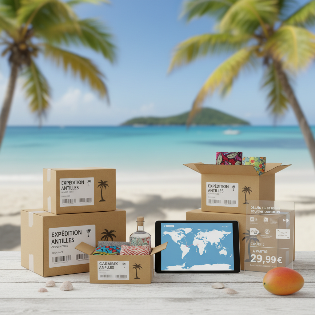 Colis en transit vers les Antilles