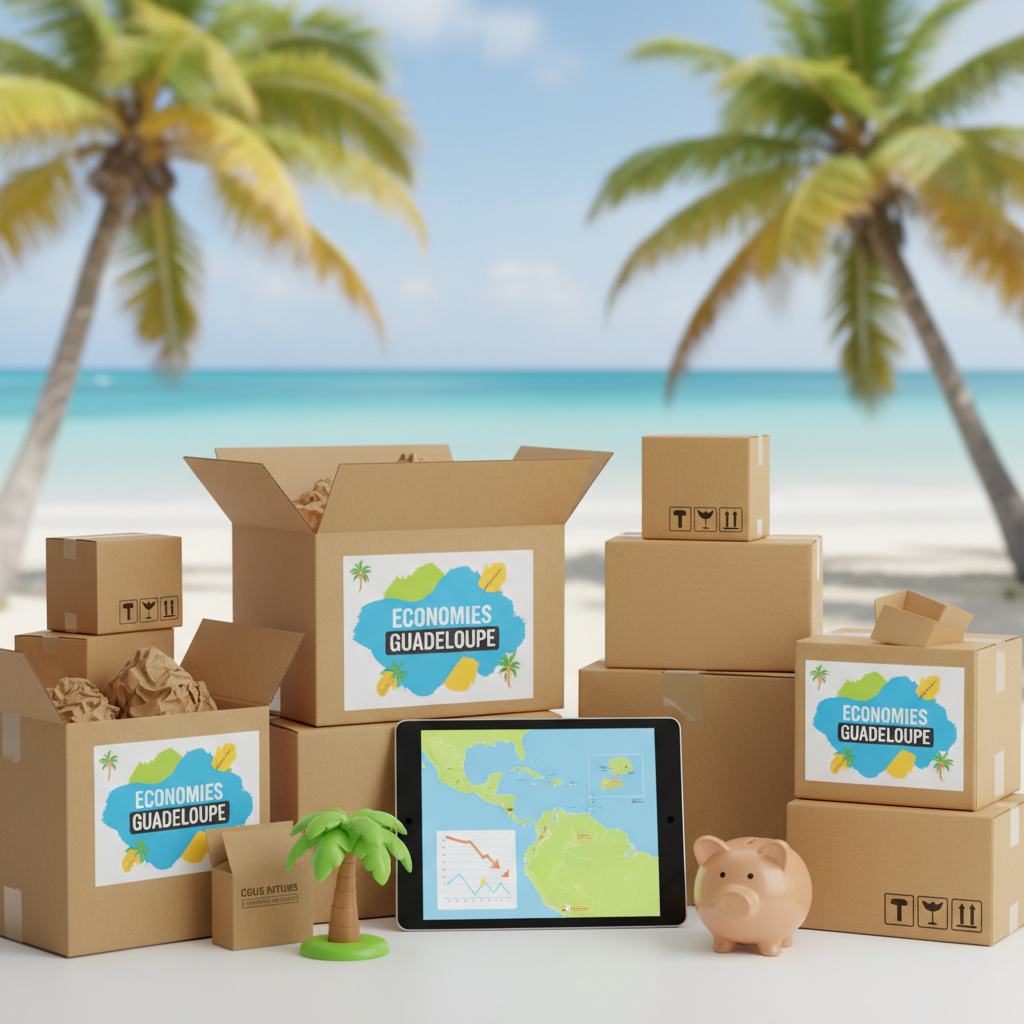 Colis en partance pour la Guadeloupe