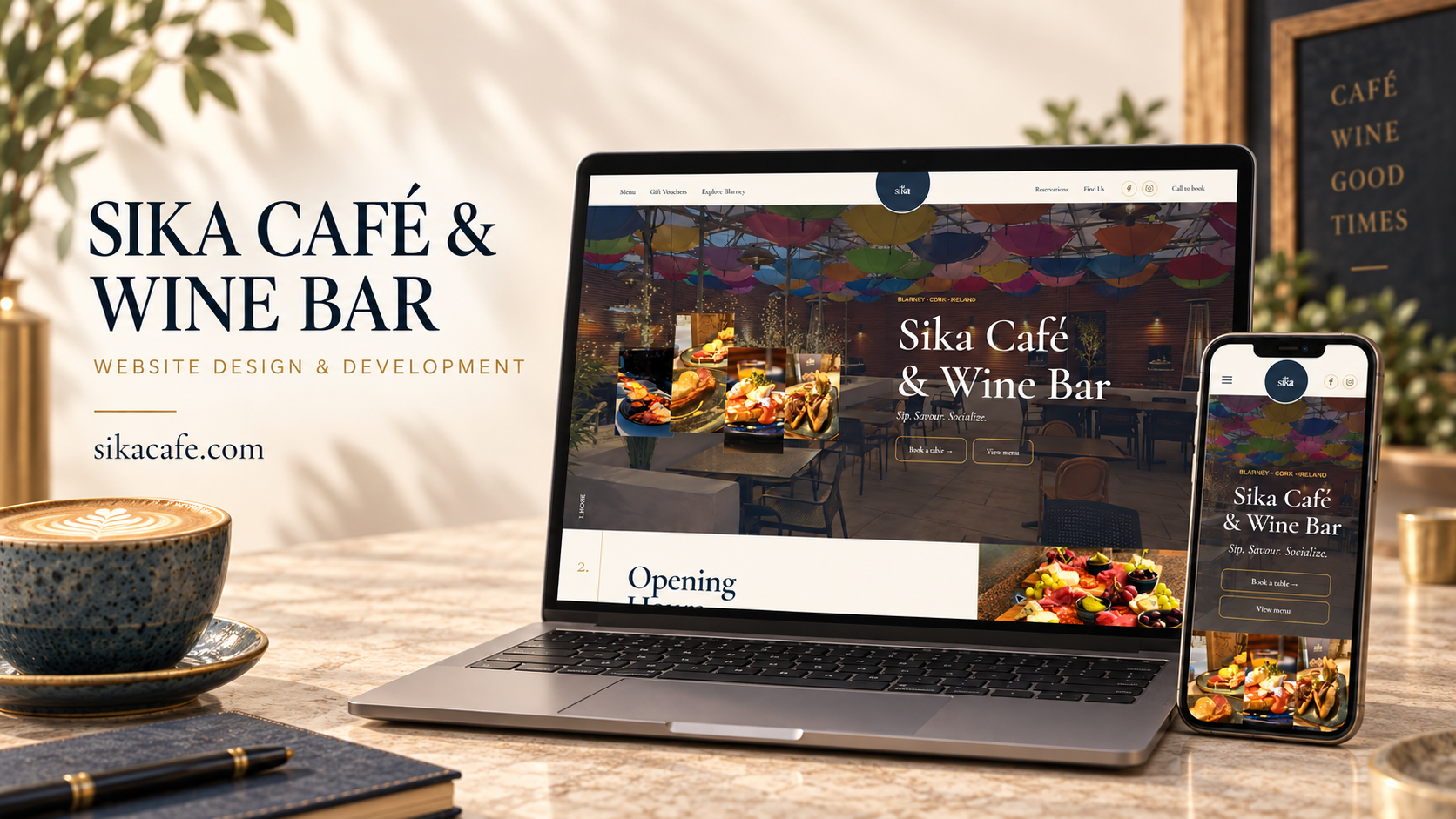 Designing Sika Café & Wine Bar: A Hospitality Website Built for Discovery