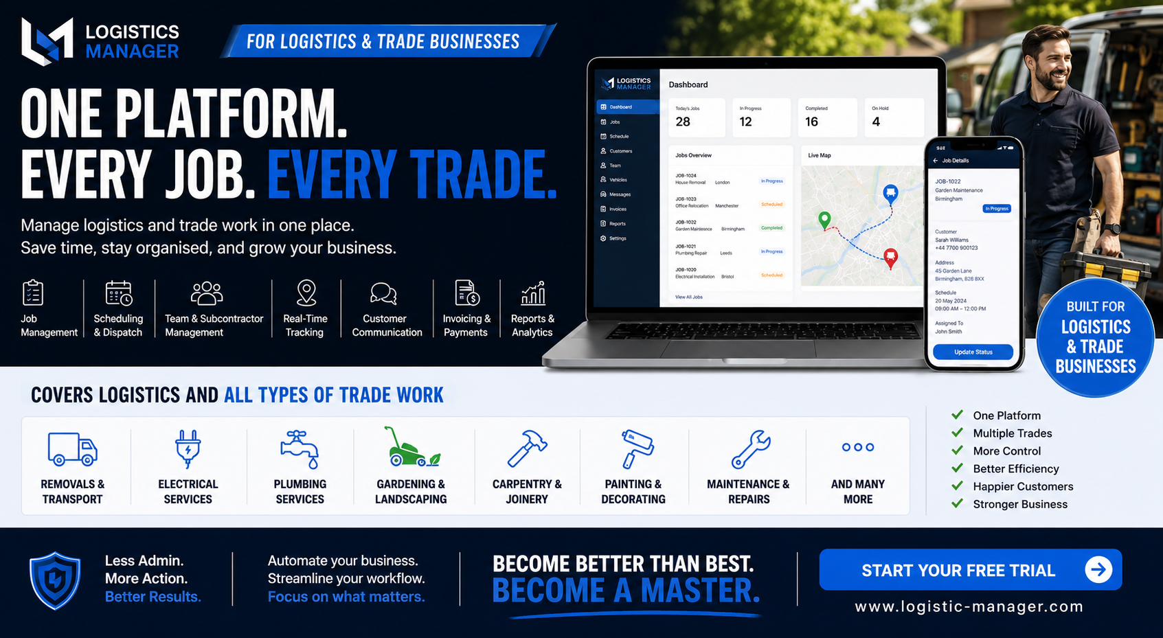 Logistics Manager Dashboard