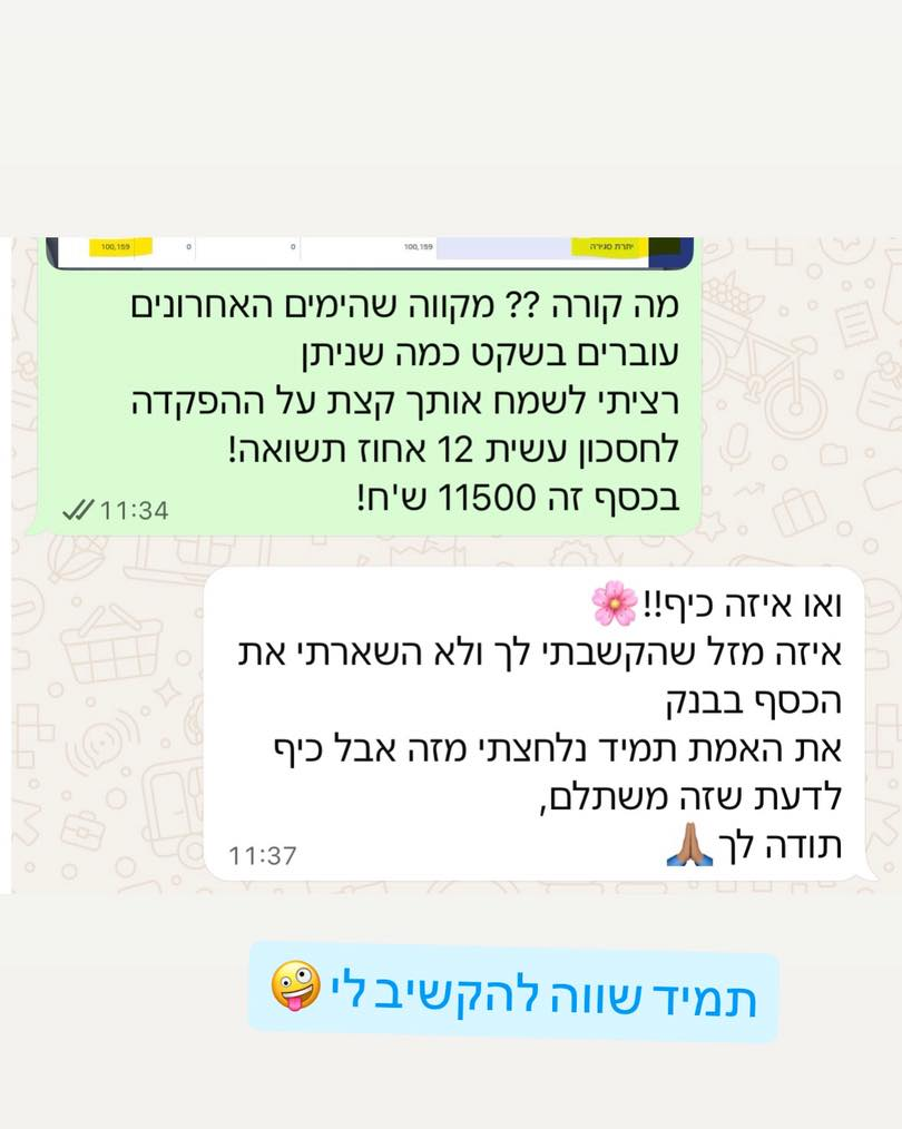 סיפור הצלחה - תשואה 12%