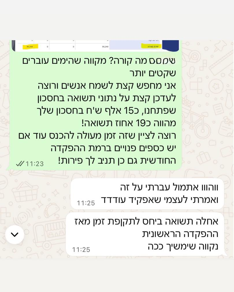 סיפור הצלחה - תשואה 19%