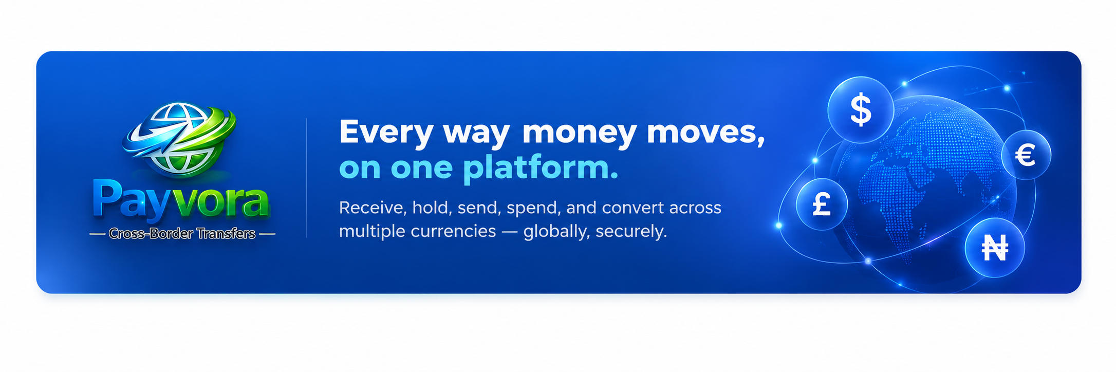 Payvora — Every way money moves, on one platform.