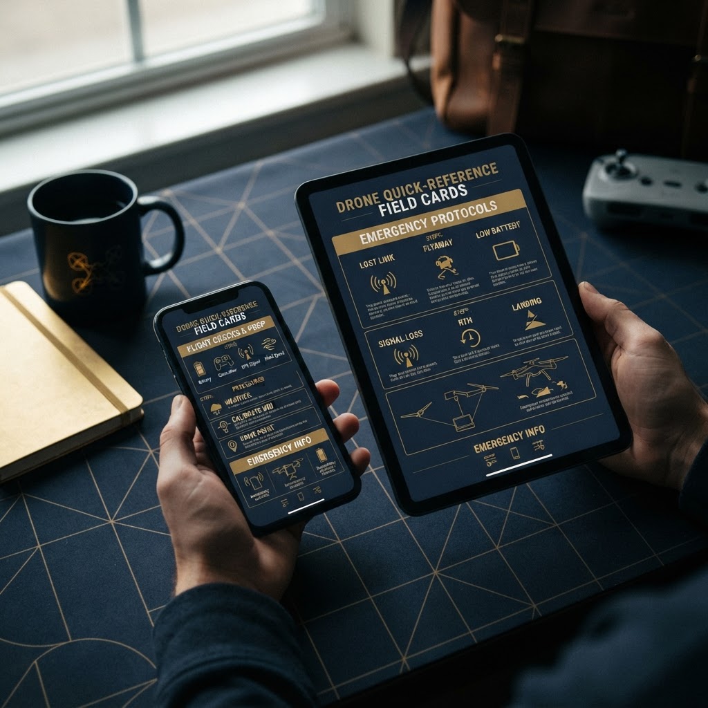 Field cards on phone and tablet