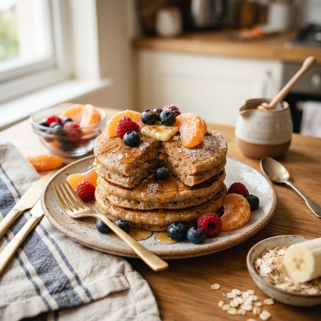 Amasi & Banana Protein Pancakes