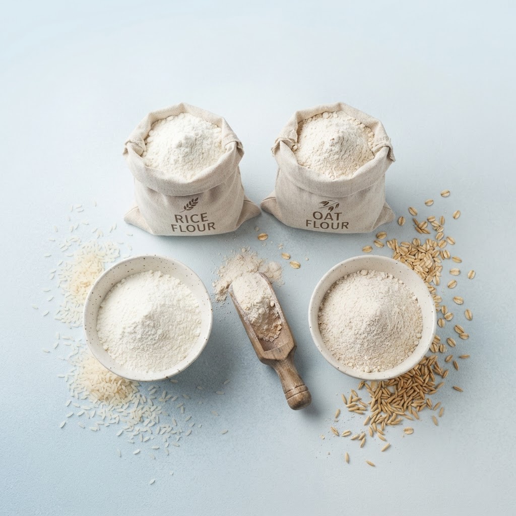 Harina de arroz y avena
