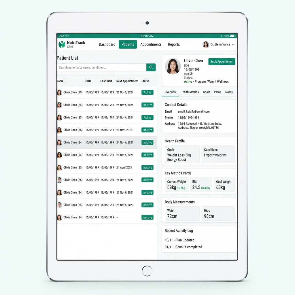CRM Clínico y Ficha de Paciente