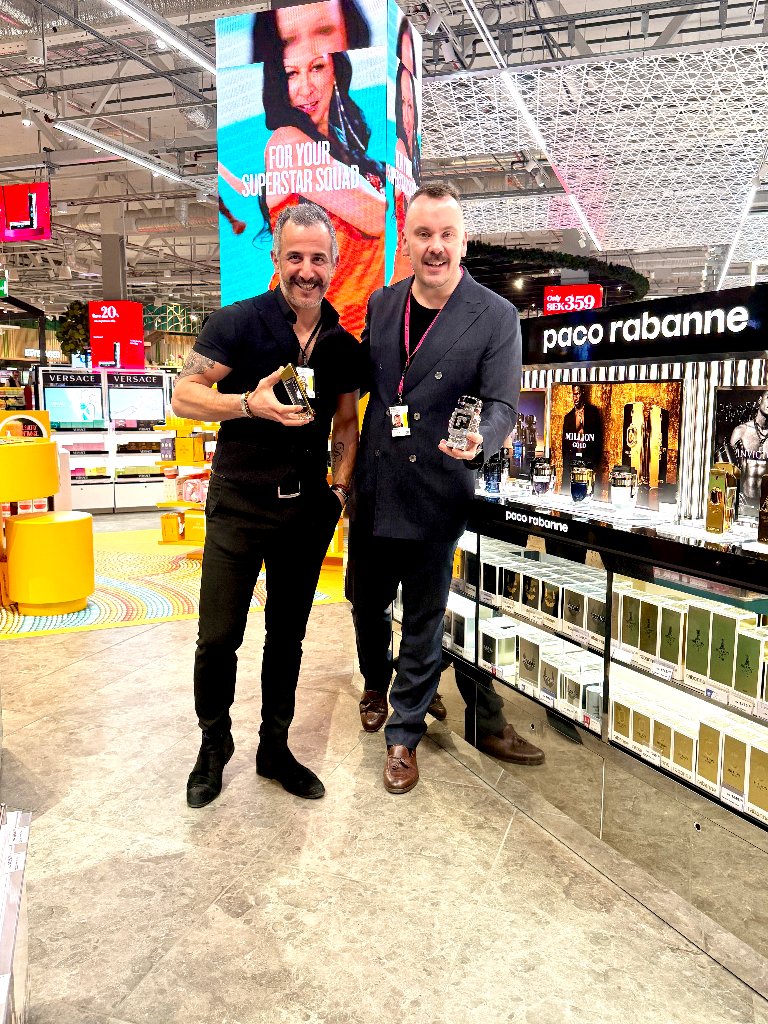 Staff at Paco Rabanne counter Helsinki