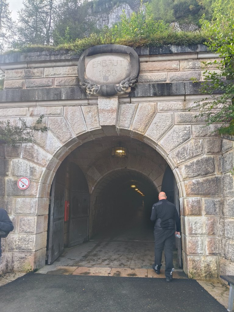 Historic tunnel entrance, Swiss Alps