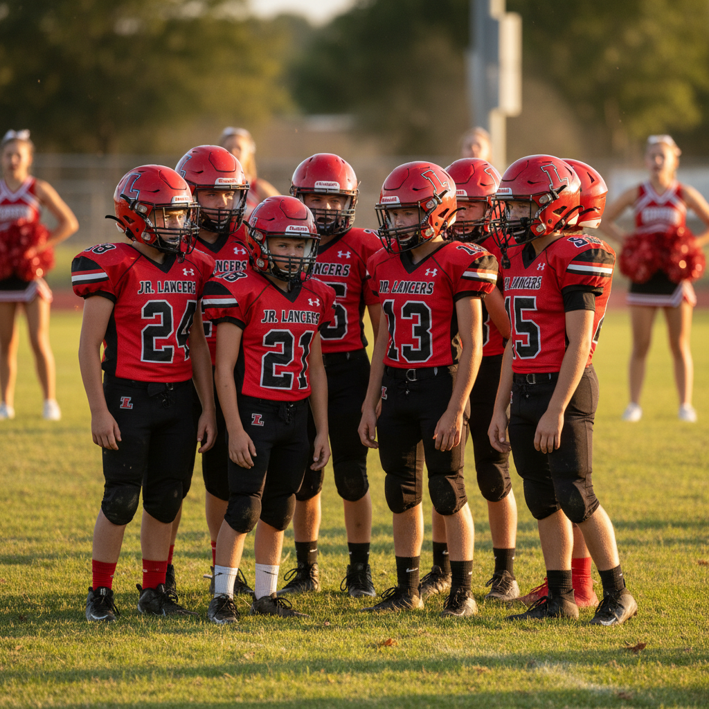 Rancho Cordova Jr Lancers football and cheer program for kids ages 5-14