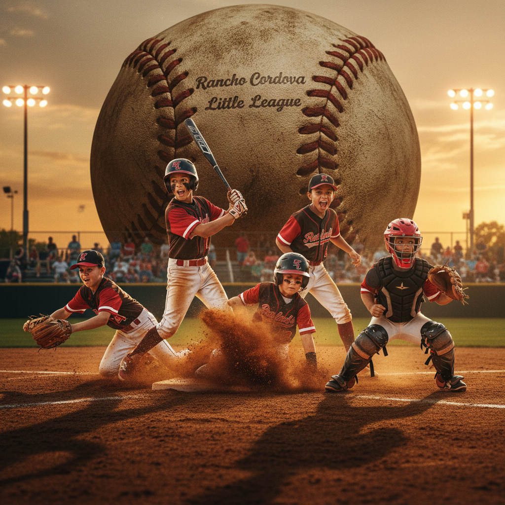 Rancho Cordova Little League baseball program for kids ages 4-16