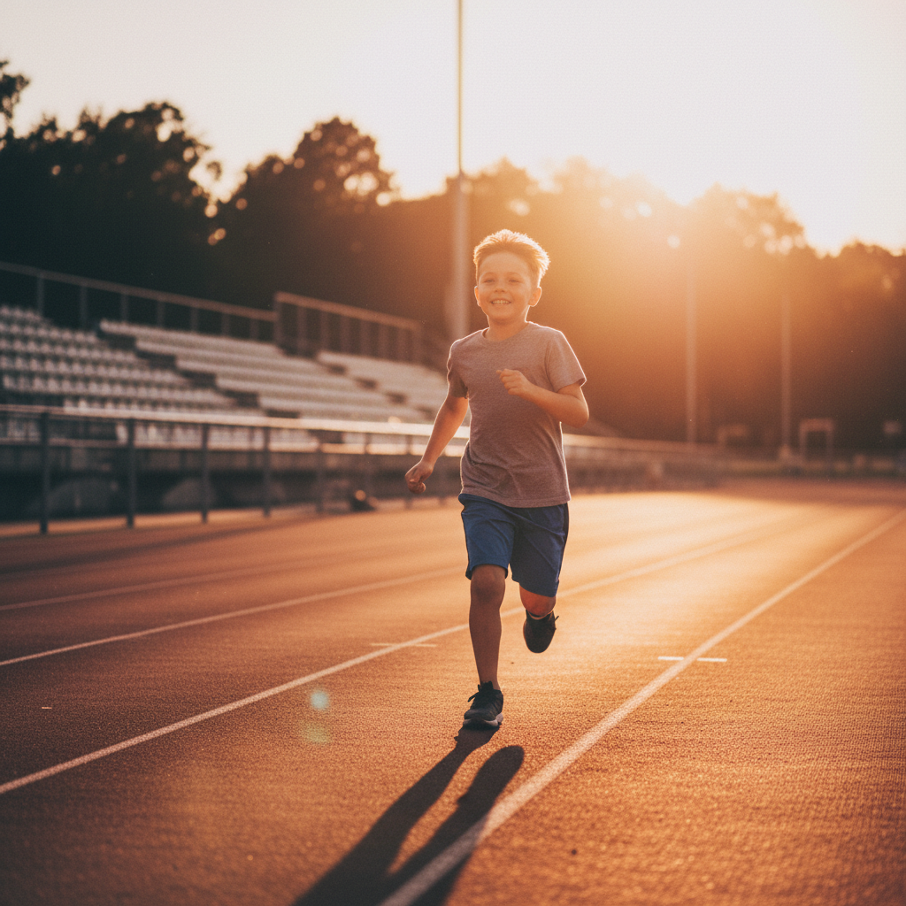 Deshawn J., age 10, Track athlete at RCAthletics Rancho Cordova