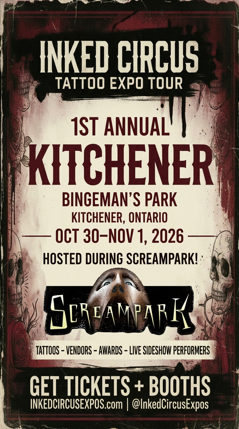 Inked Circus Kitchener 2026 poster