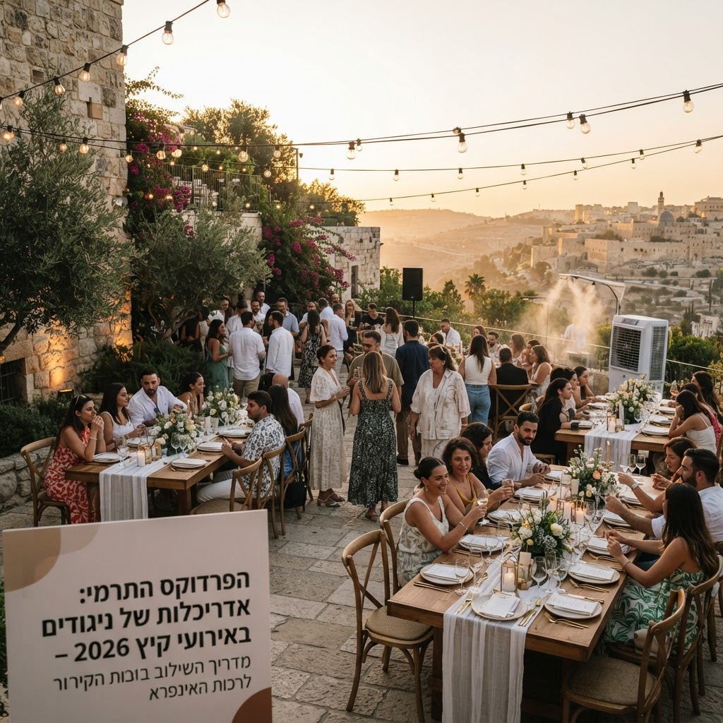 הפרדוקס התרמי: אדריכלות של ניגודים באירועי קיץ 2026 – מדריך השילוב בין עוצמת הקירור לרכות האינפרא - תכנון אירועים | מֵהמֵה דוכני מזון