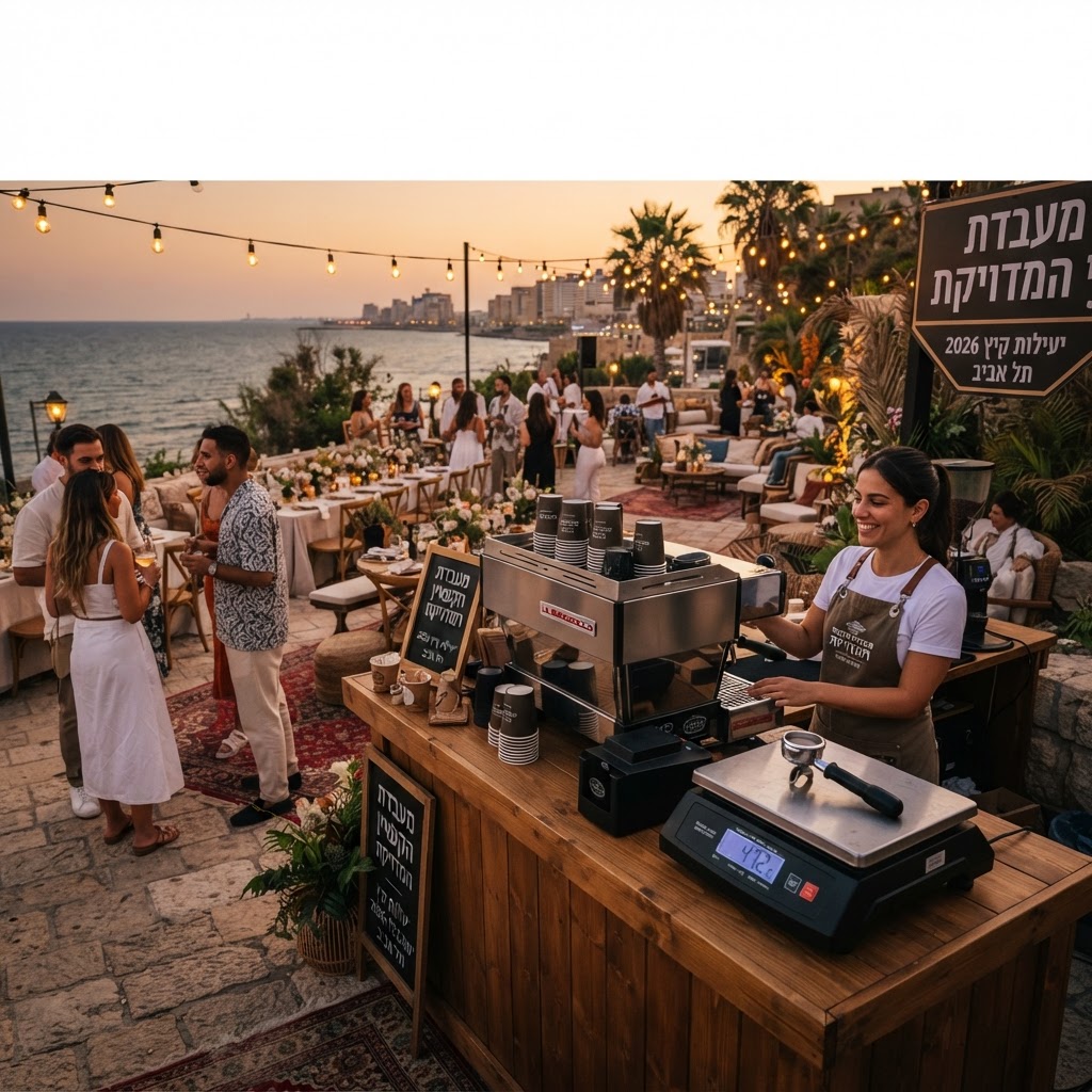 מעבדת הקפאין המדויקת: איך שילוב משקל 100 ק"ג ומכונת קפה אוטומטית מגדיר מחדש את יעילות אירועי הקיץ של 2026 - תכנון אירועים | מֵהמֵה דוכני מזון