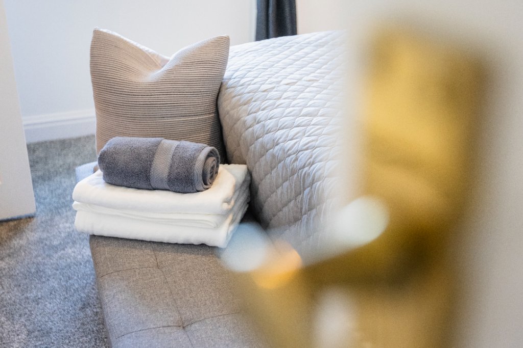 Luxury bedding and towels