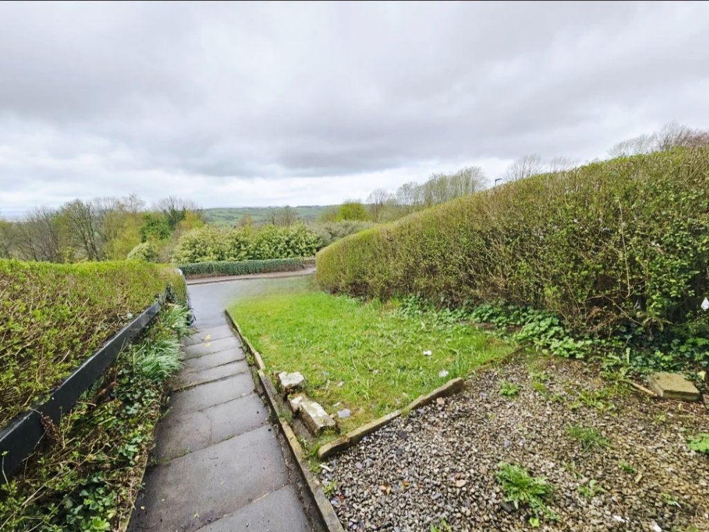 Garden path with countryside views
