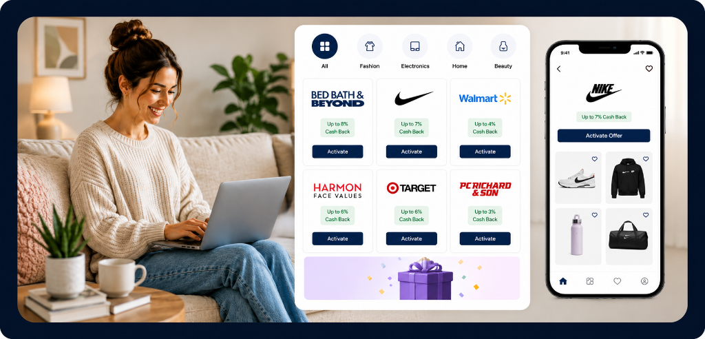 Shops through partner retailers