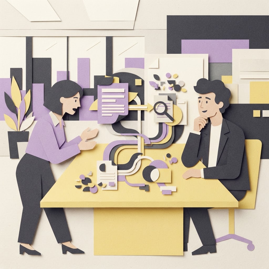 Cartoon illustration representing: Zip Launches New AI Agents to Transform the Procurement Lifecycle
