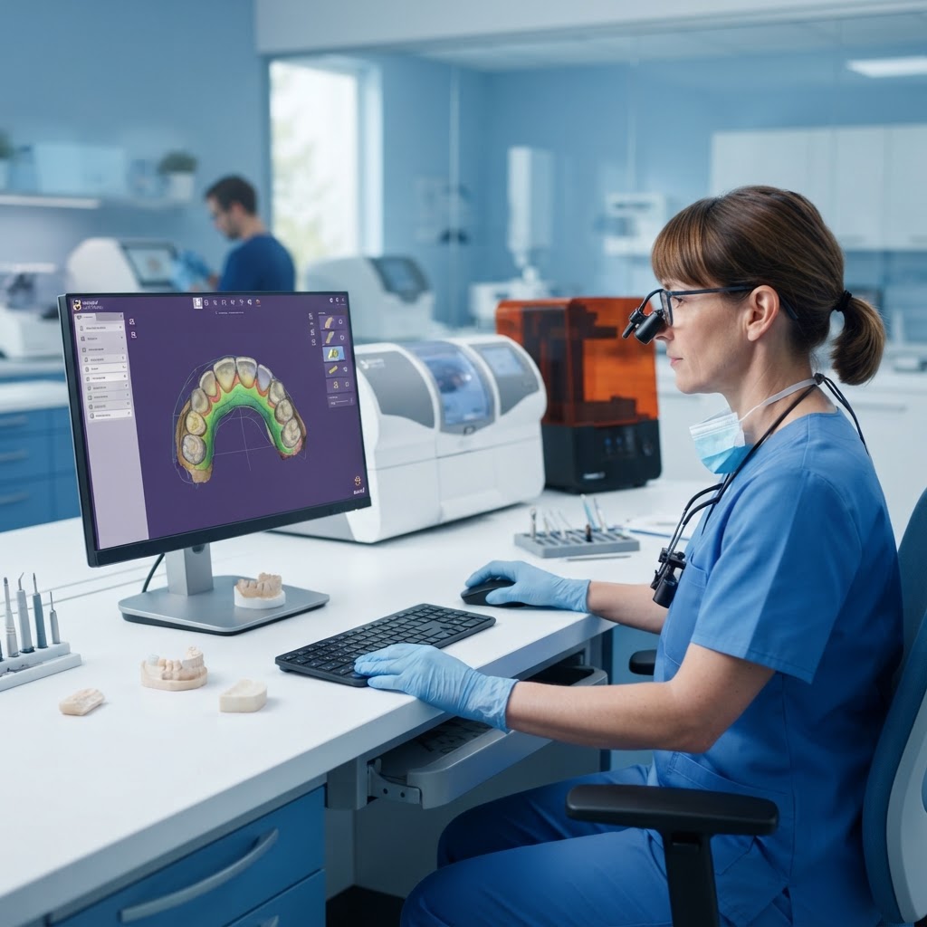 The Intelligent Workflow: Transforming Dental Lab CAD/CAM with AI