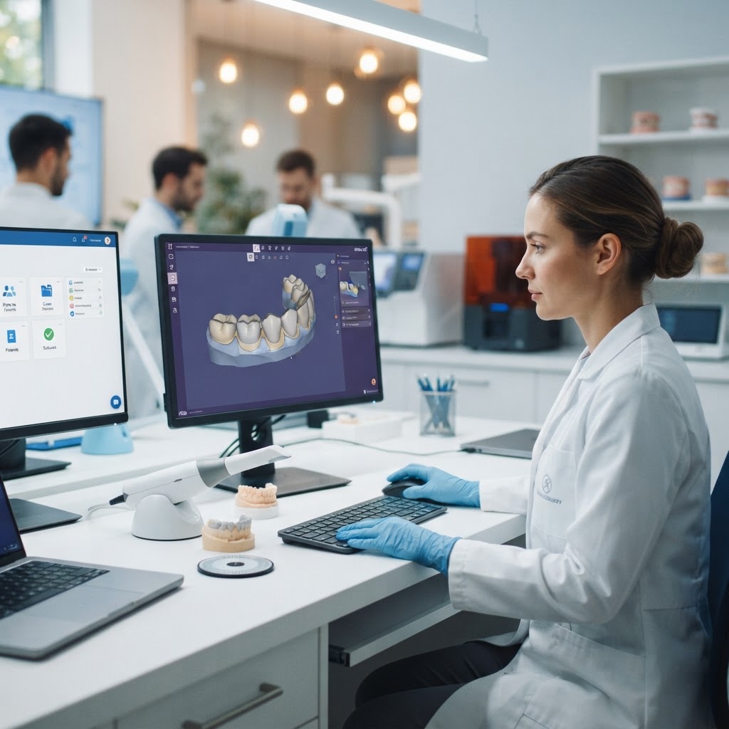 Synergistic Workflows: Intraoral Scanning, Cloud, and AI Design
