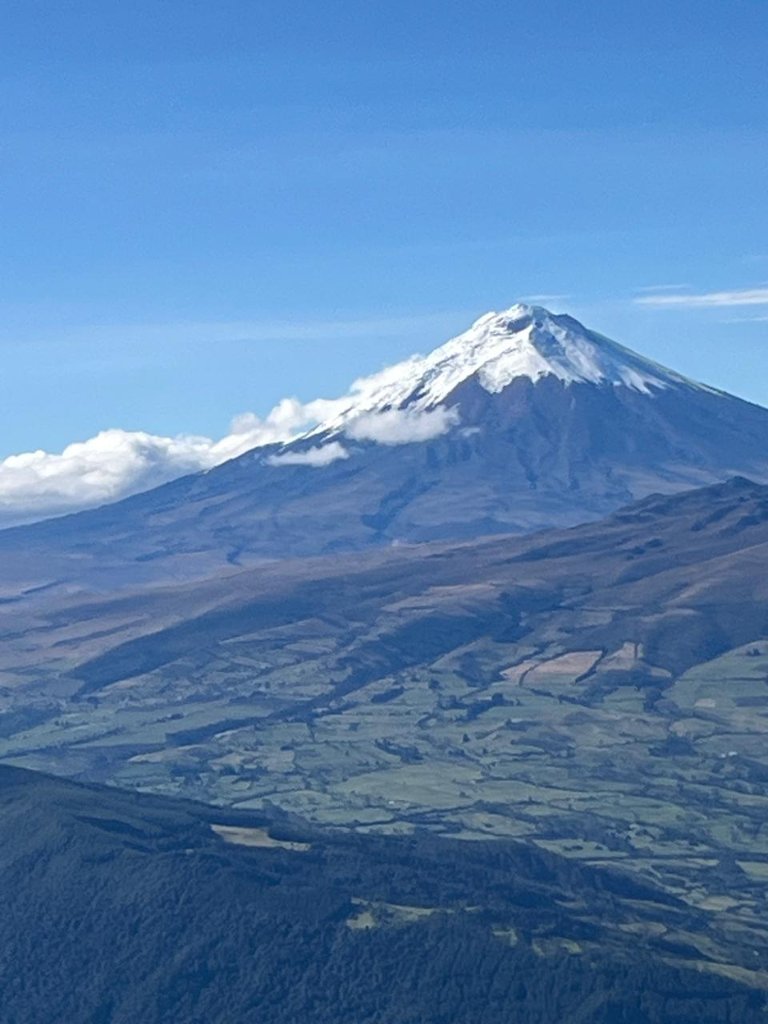 Cotopaxi volcano and Andean landscape during an Ecuador tour