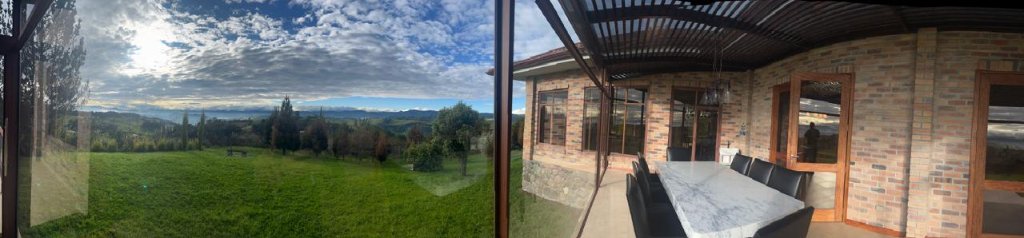 Green Andean countryside landscape during an Ecuador tour