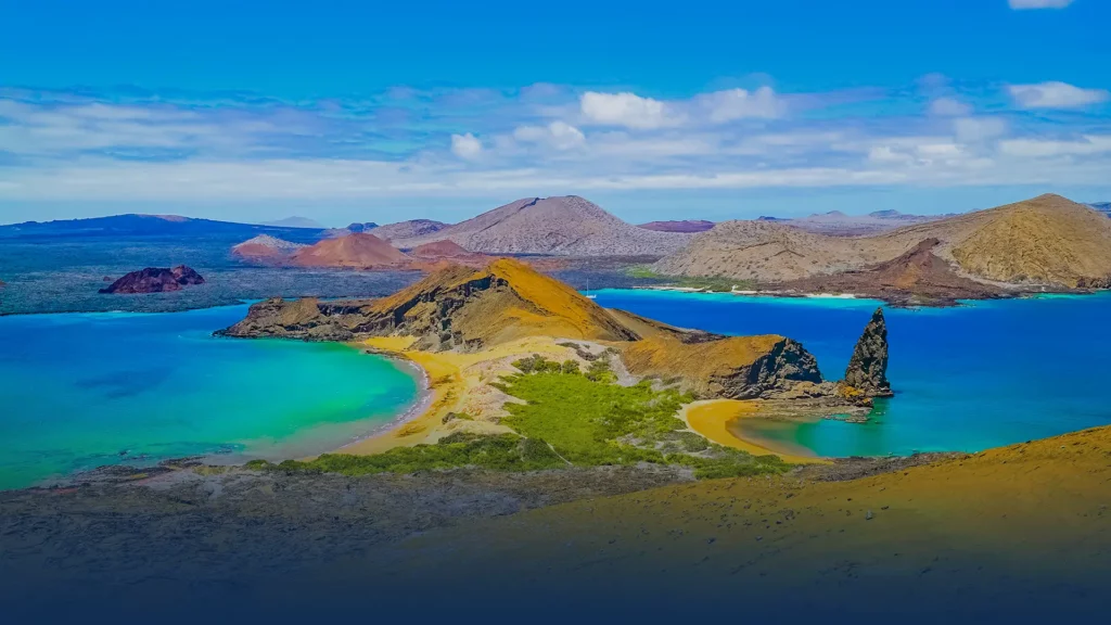 Galápagos aerial — Bartolomé panorama