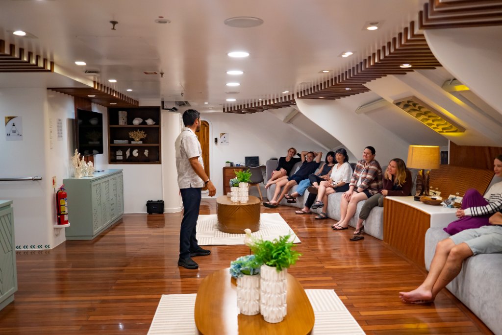 M/C Ocean Spray chef grilling on the open deck