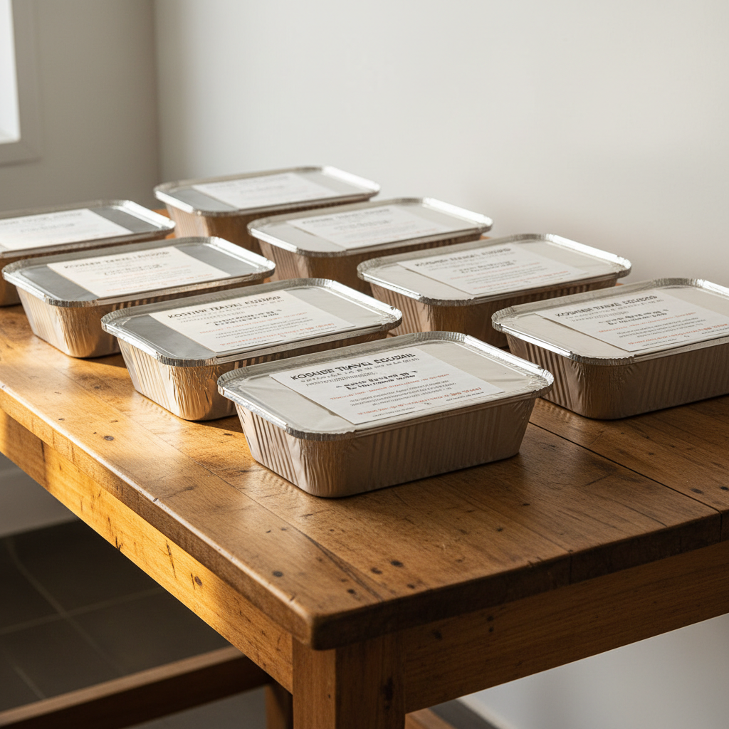 Kosher meal boxes prepared for Jewish travelers visiting Ecuador and the Galapagos