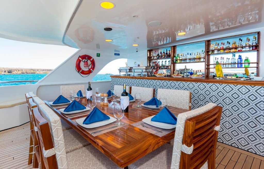 M/C Ocean Spray interior dining room with panoramic windows