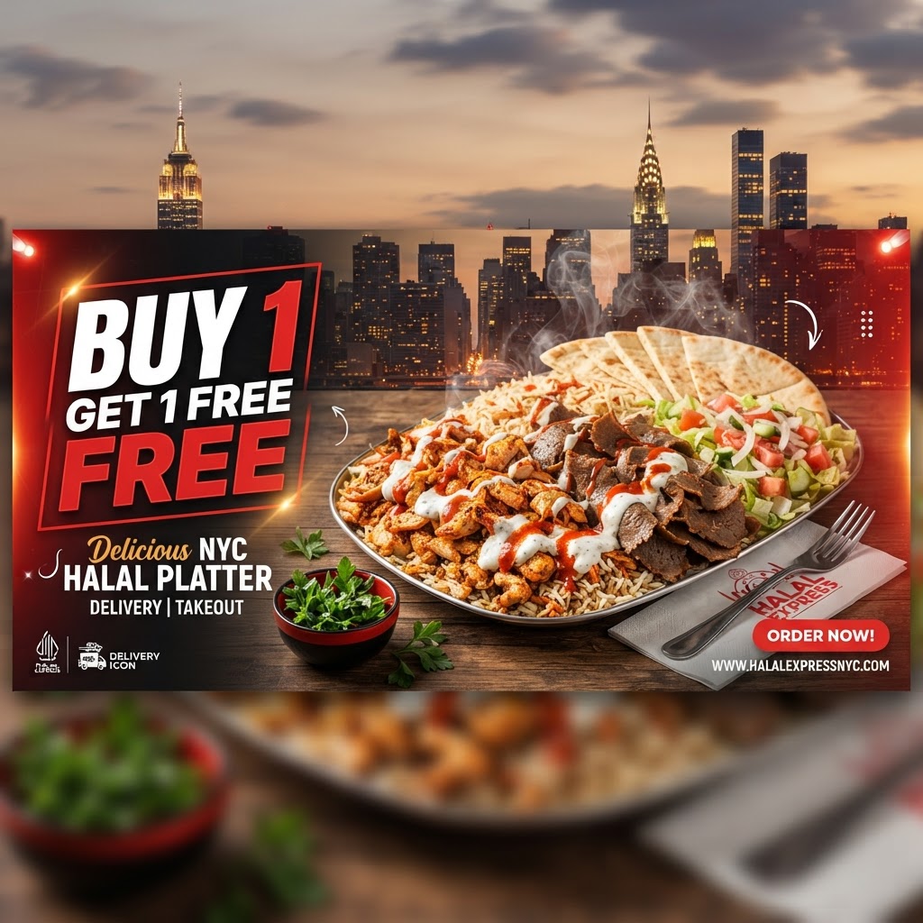 NYC Halal Eats: Buy 1 Get 1 Free