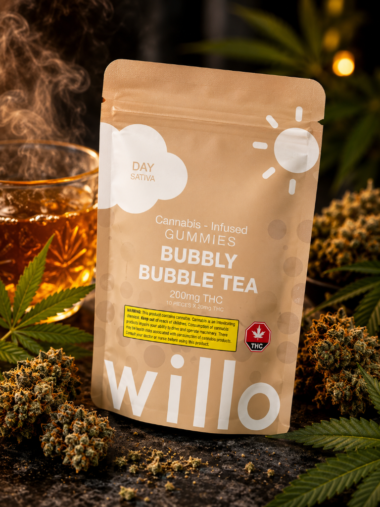 Willo Bubbly Bubble Tea Cannabis Gummies