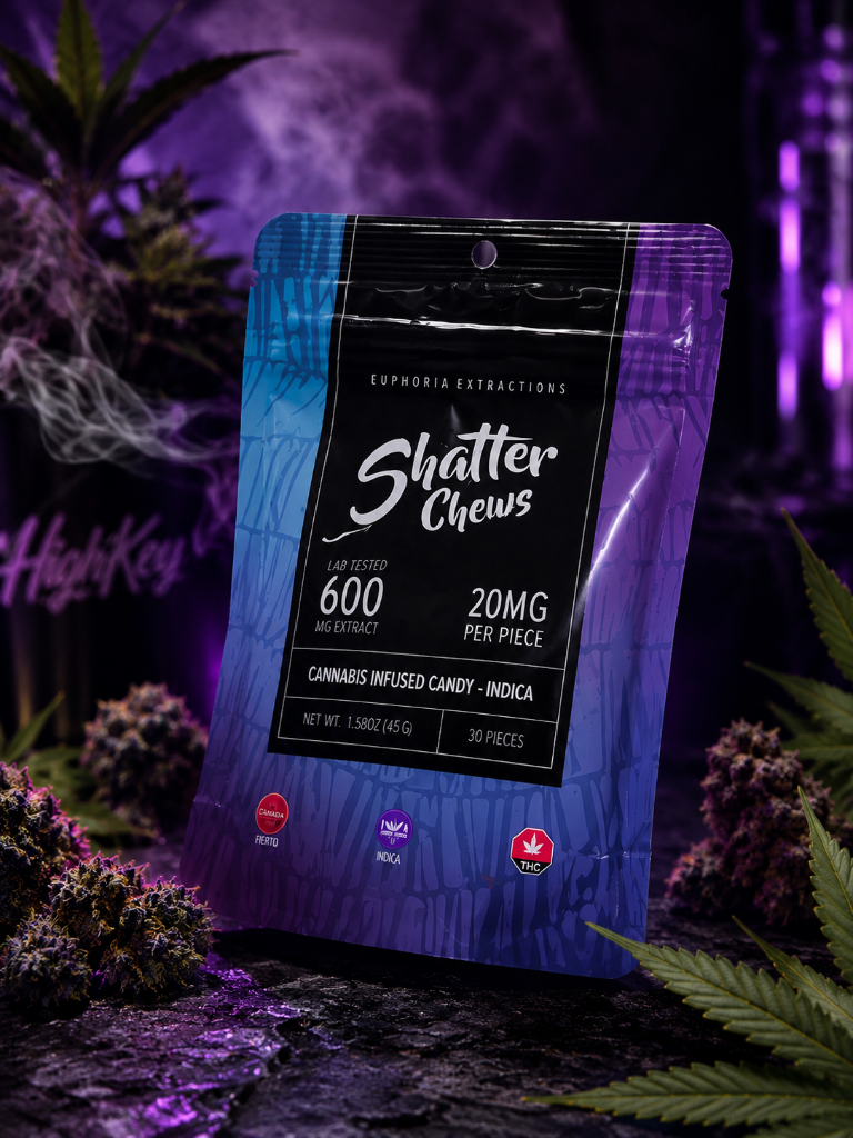 Euphoria Extractions Shatter Chews 600mg Cannabis Candy