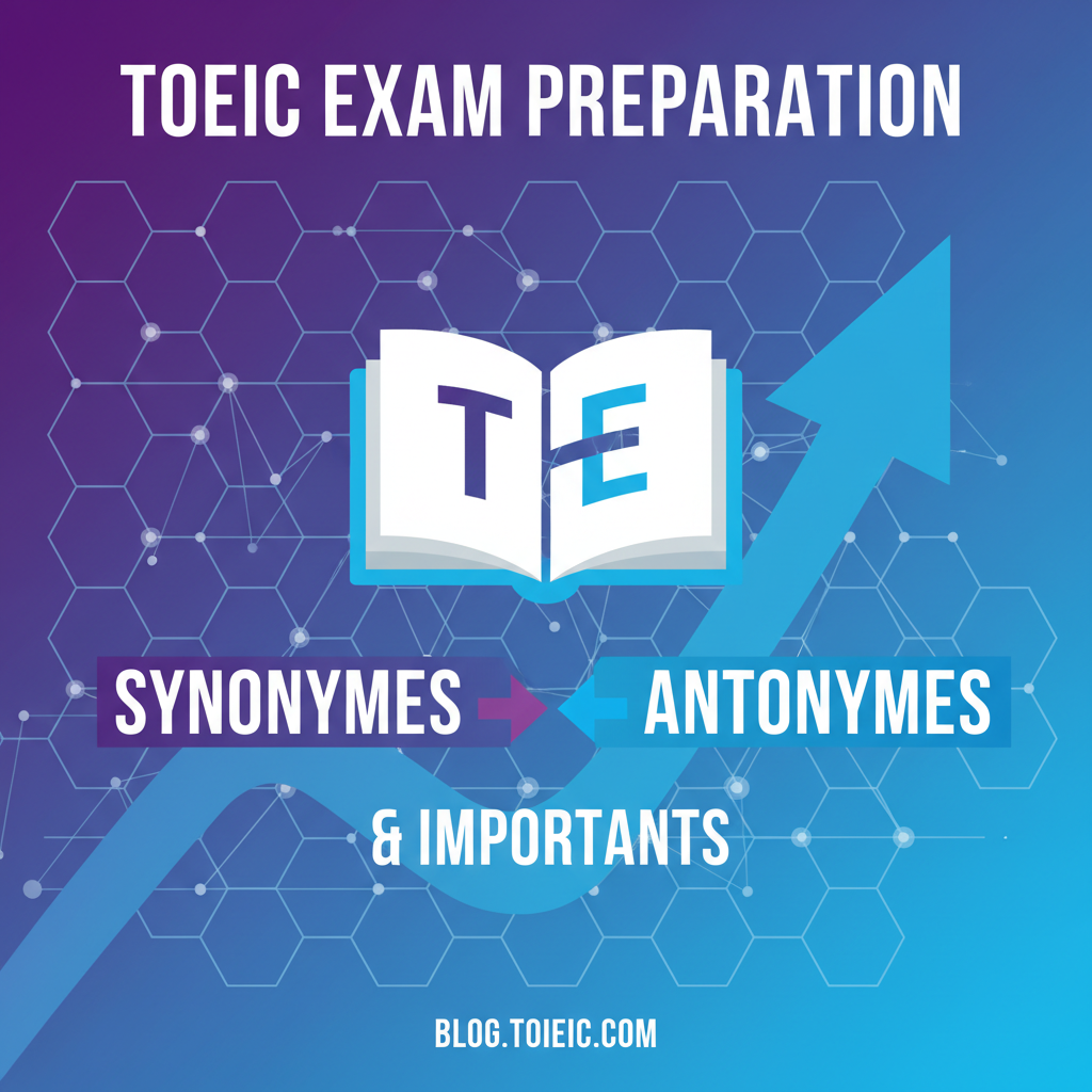 TOEIC : Maîtrisez les Synonymes et Antonymes pour Booster votre Score (Guide Ultime)