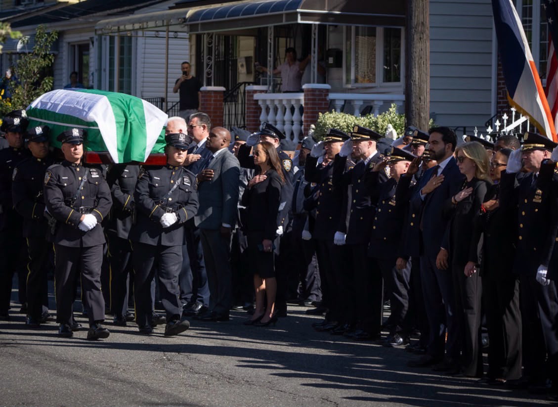 New York City Mourns Probationary Police Officer Kamir Lou-Barria at Queens Funeral