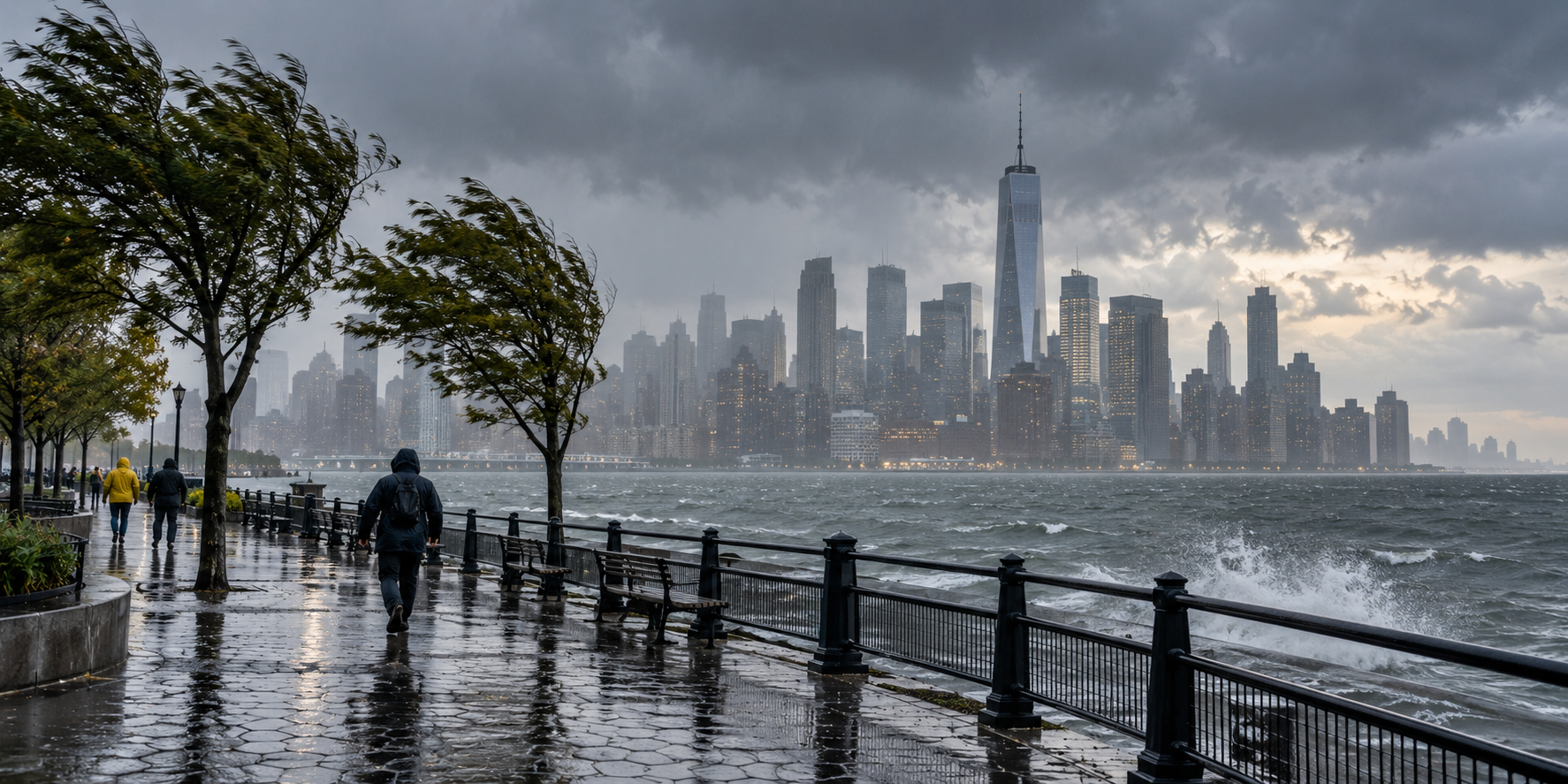 NYC Issues Travel Advisory as Nor'easter Brings Rain, Strong Winds and Coastal Flood Risk