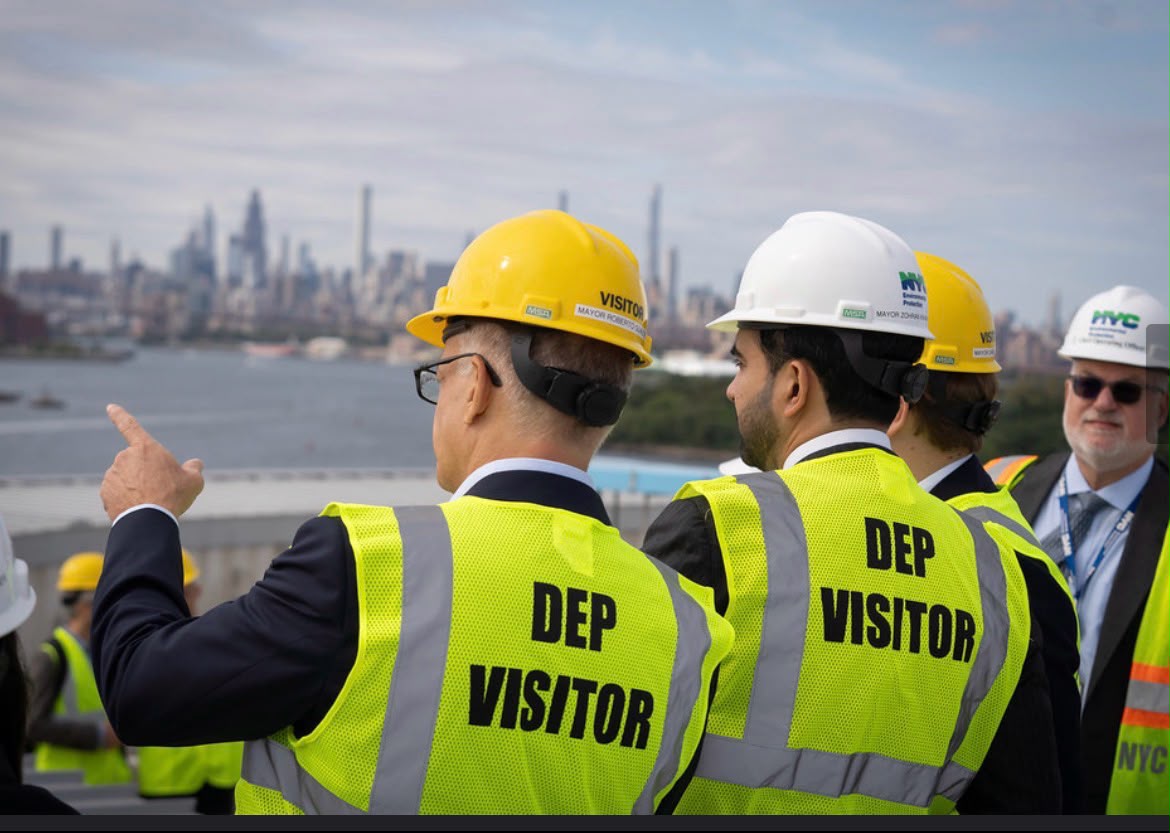 Mayor Mamdani Visits Wastewater Treatment Facility With European Mayors