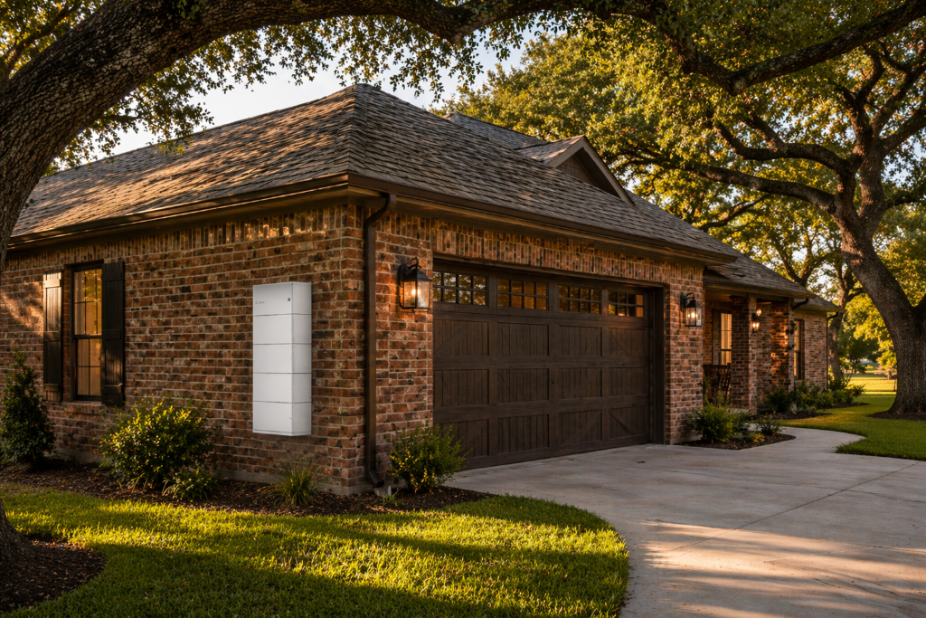 Home battery storage installation in McAllen TX
