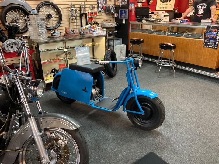 A Pony Cycle Out on Loan at Boomer's Bike Shop