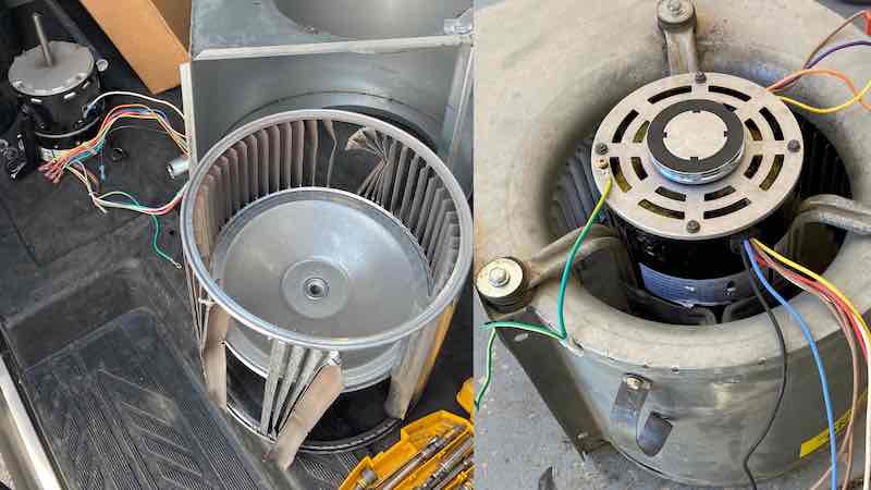 Furnace blower motor replacement in Seven Hills Henderson NV