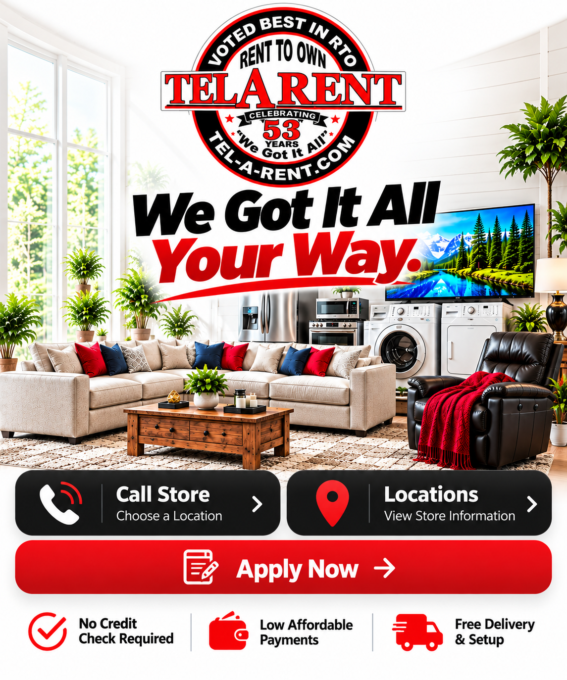 Tel-A-Rent Inc — We Got It All, Your Way