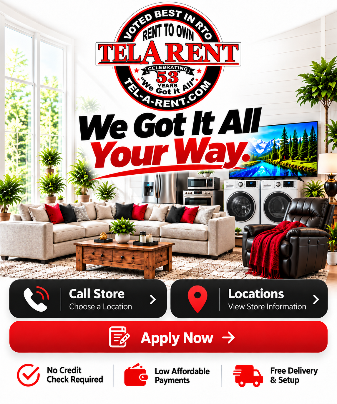 Tel-A-Rent Inc — We Got It All, Your Way