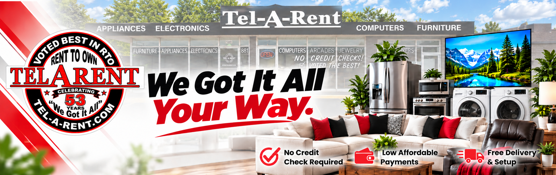 Tel-A-Rent Inc — We Got It All. Your Way.