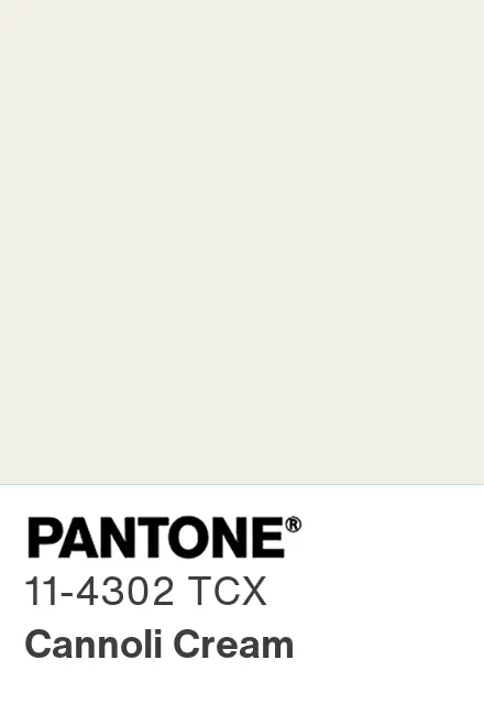 Pantone Cannoli Cream