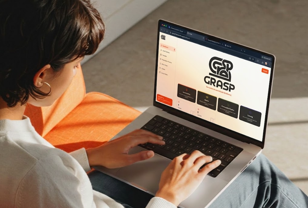 Student using Grasp platform