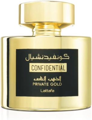 Lattafa Confidential Private Gold — dupe of Xerjoff Naxos