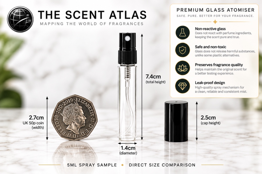 Hugo Boss BOSS The Scent Magnetic EDP 5ml sample size and dimensions