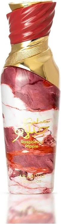 Arabiyat Prestige Gelato Raspberry Ripple — dupe of Kayali Vanilla Candy Rock Sugar